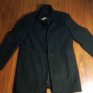 Boohoo Mens Black Trench Coat